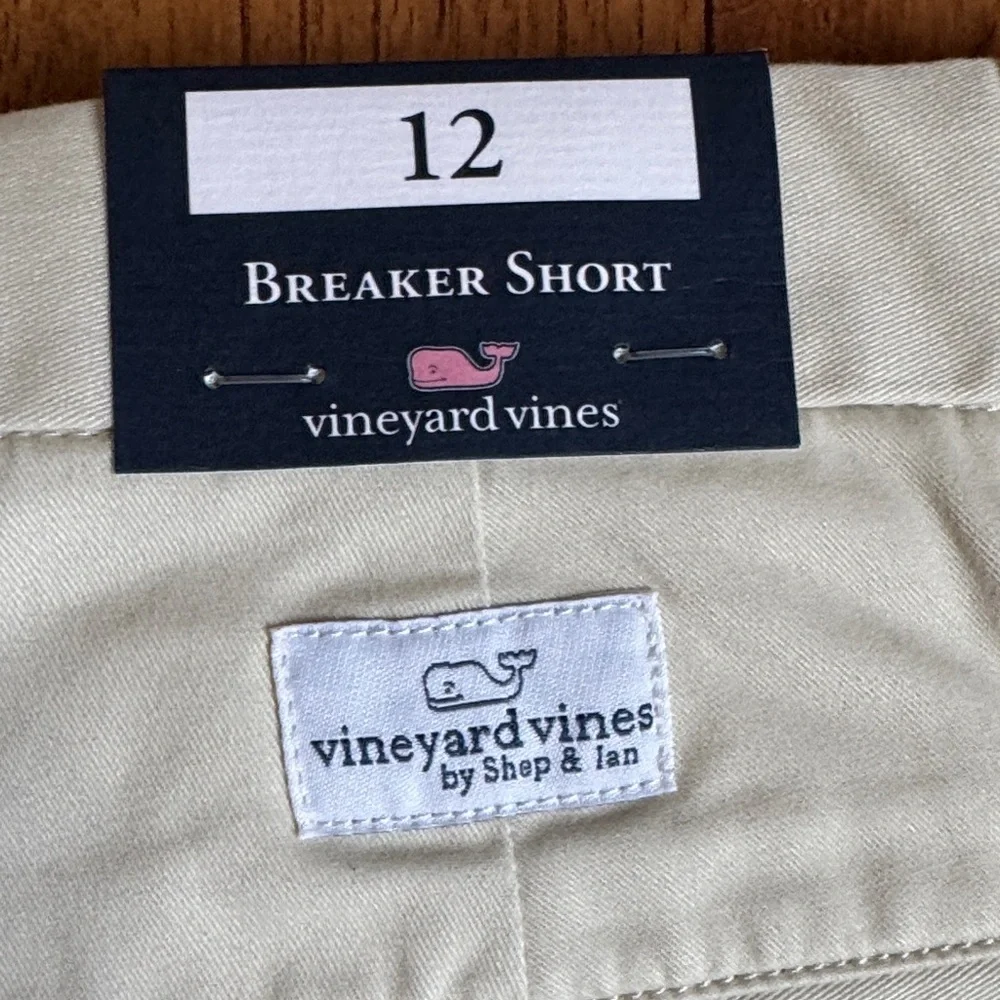 Vineyard Vines  Boys Stretch Breaker Short  size 12 color stone - Picture 3 of 5